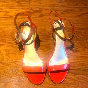 Jcrew Palma Patent Ankle Wrap Heels